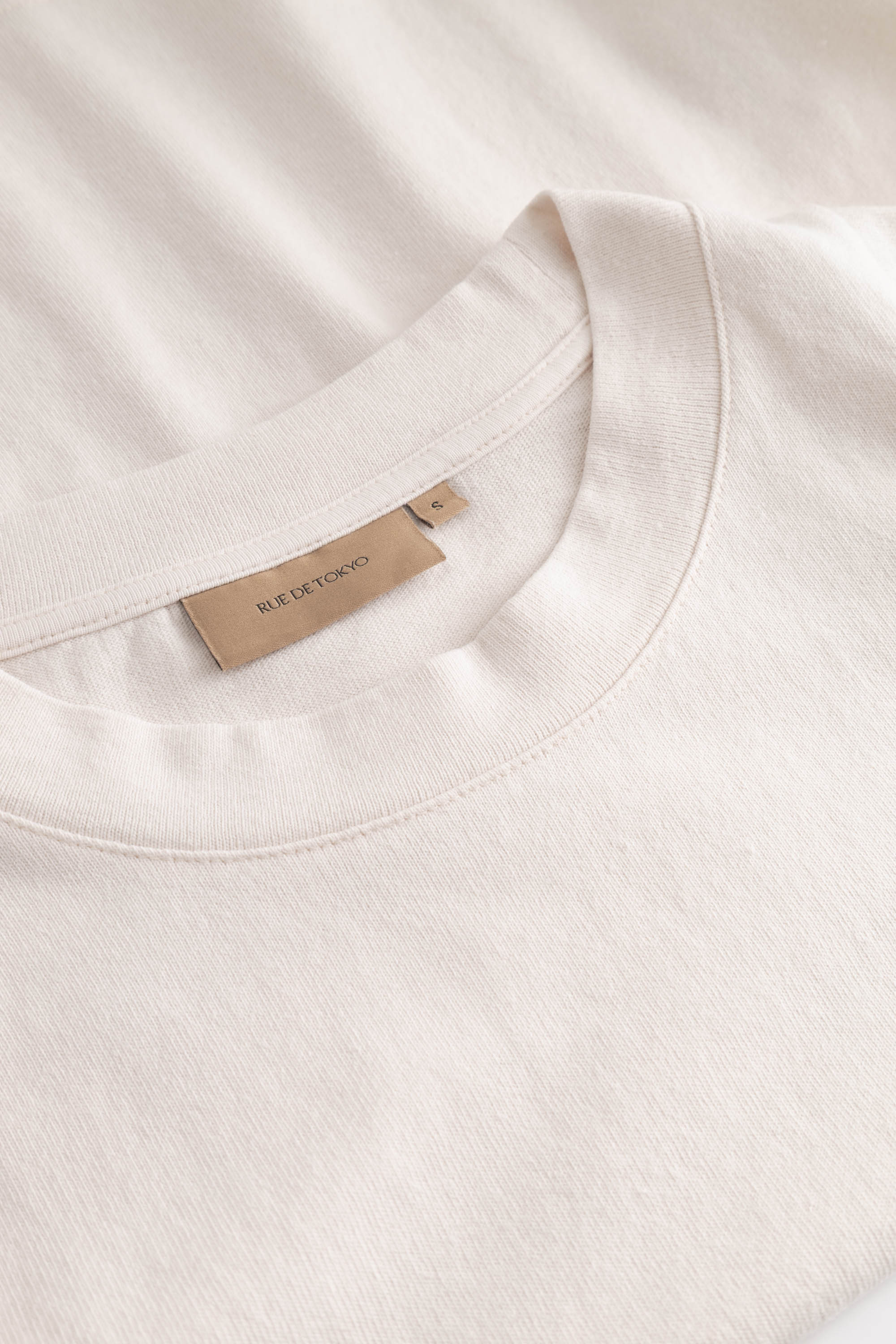 Rue de Tokyo TEAGAN LIGHT GMTD JERSEY T-Shirts PARCHMENT WHITE