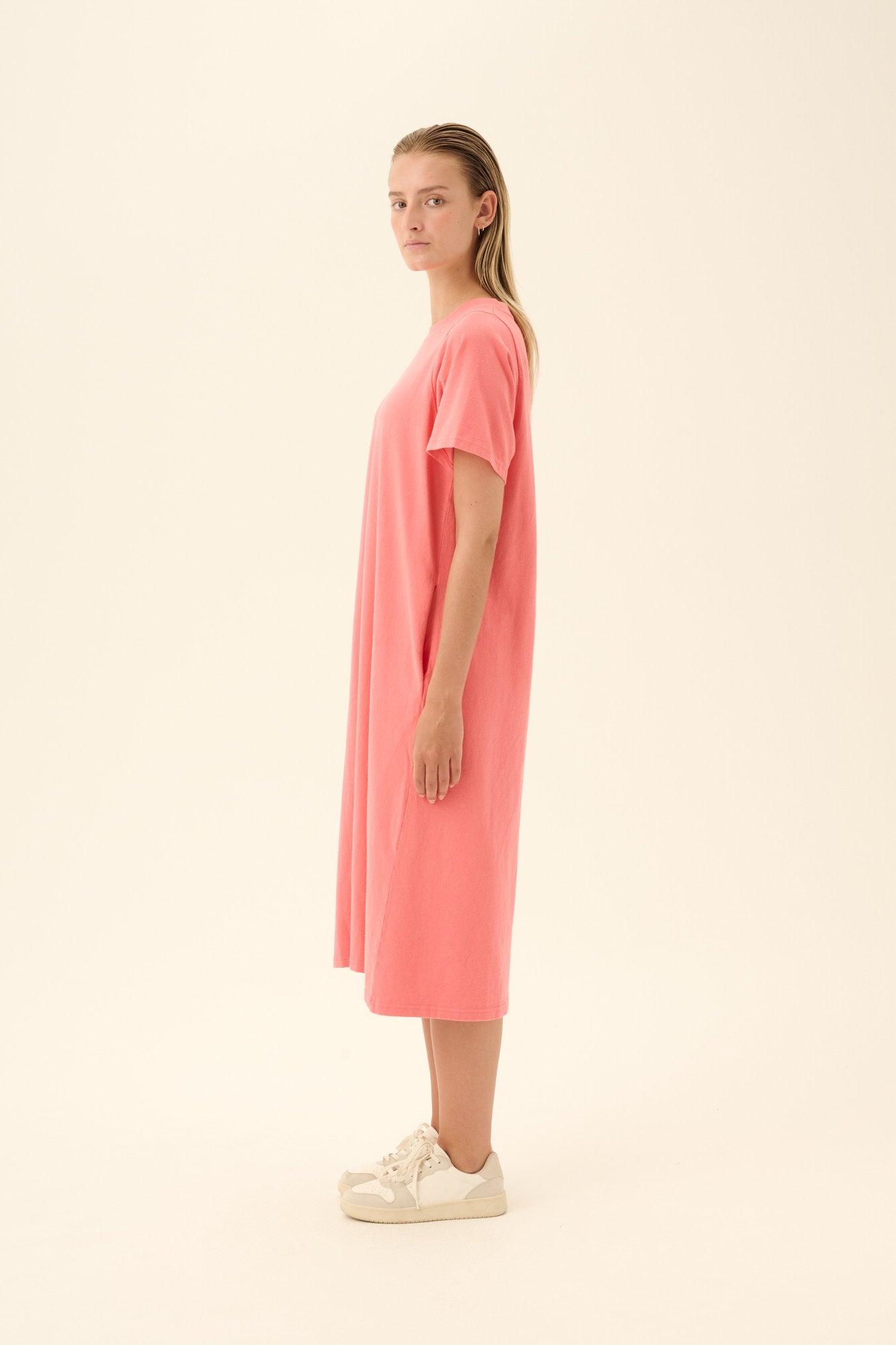 Rue de Tokyo TESS LIGHT GMTD JERSEY Dresses CORAL RED