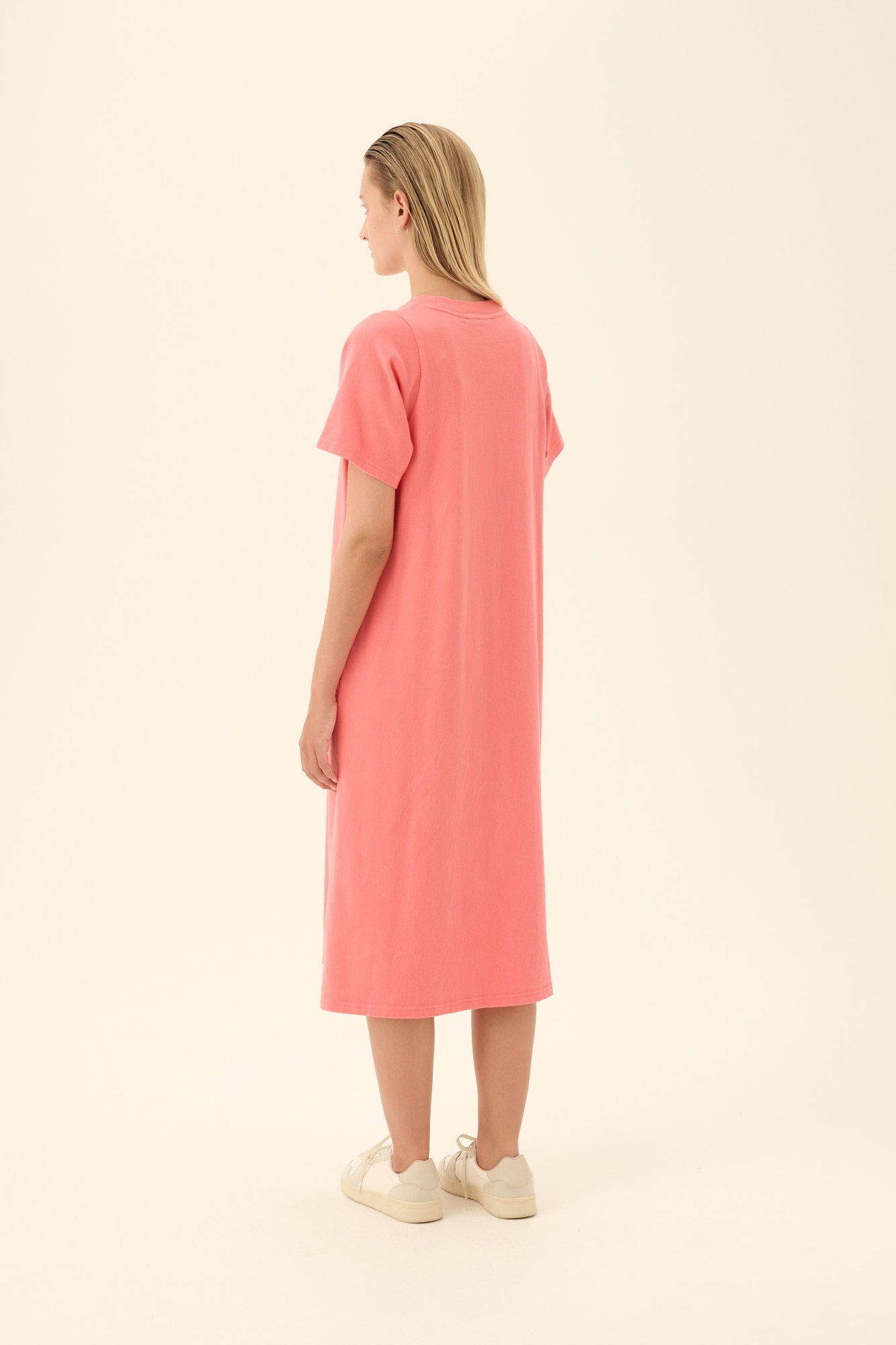 Rue de Tokyo TESS LIGHT GMTD JERSEY Dresses CORAL RED