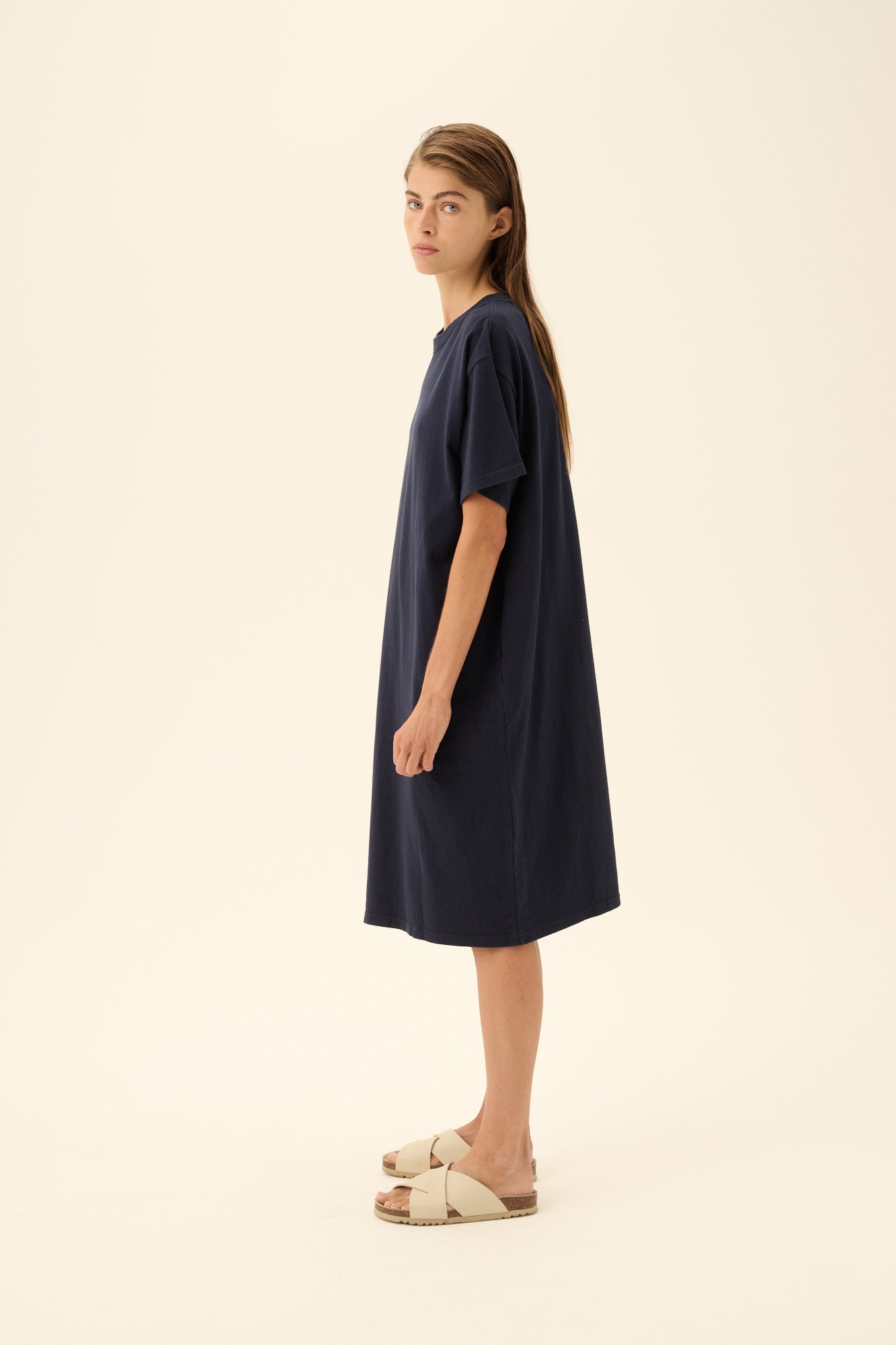 Rue de Tokyo TESS LIGHT GMTD JERSEY Dresses NAVY