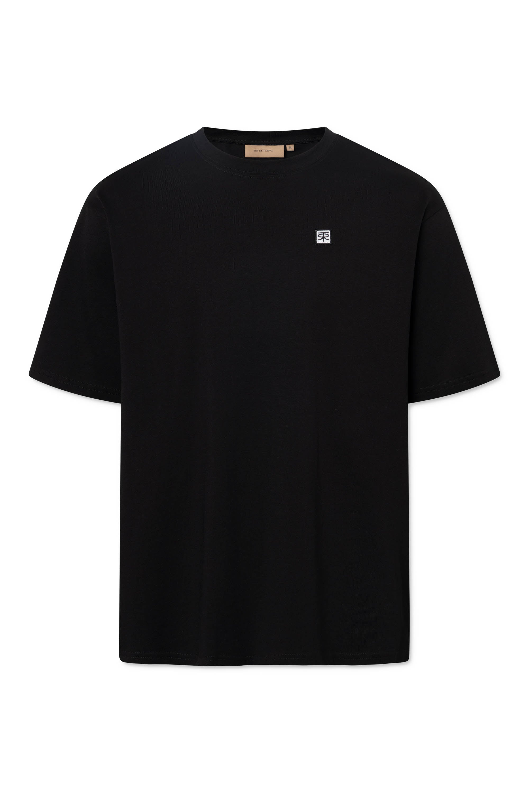 Rue de Tokyo THOMAS COTTON JERSEY T-Shirts BLACK