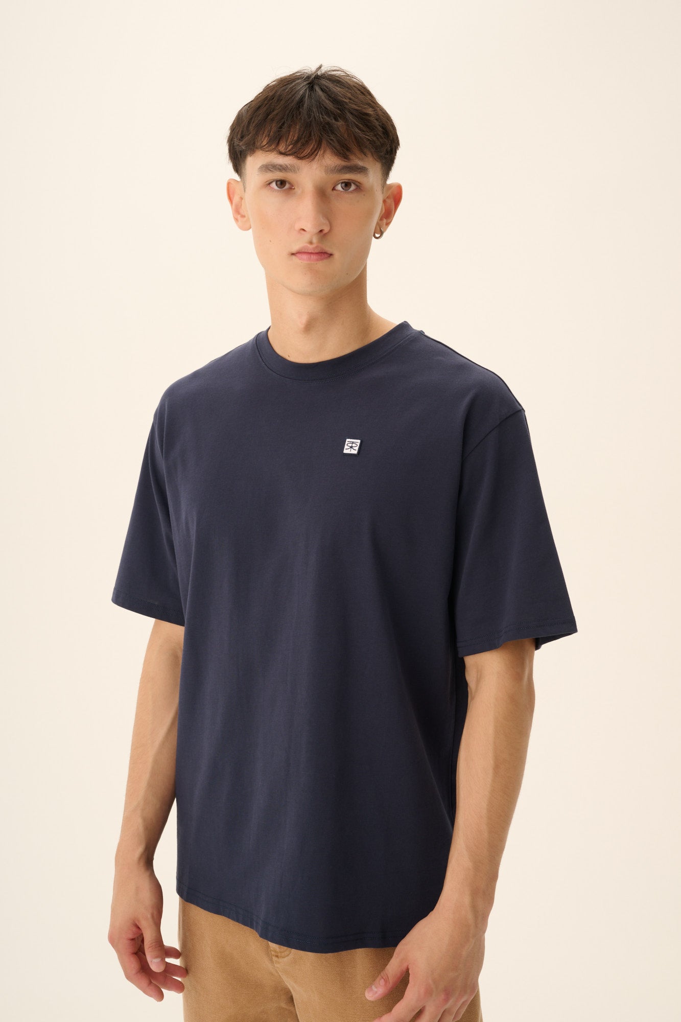 Rue de Tokyo THOMAS COTTON JERSEY T-Shirts DARK NAVY