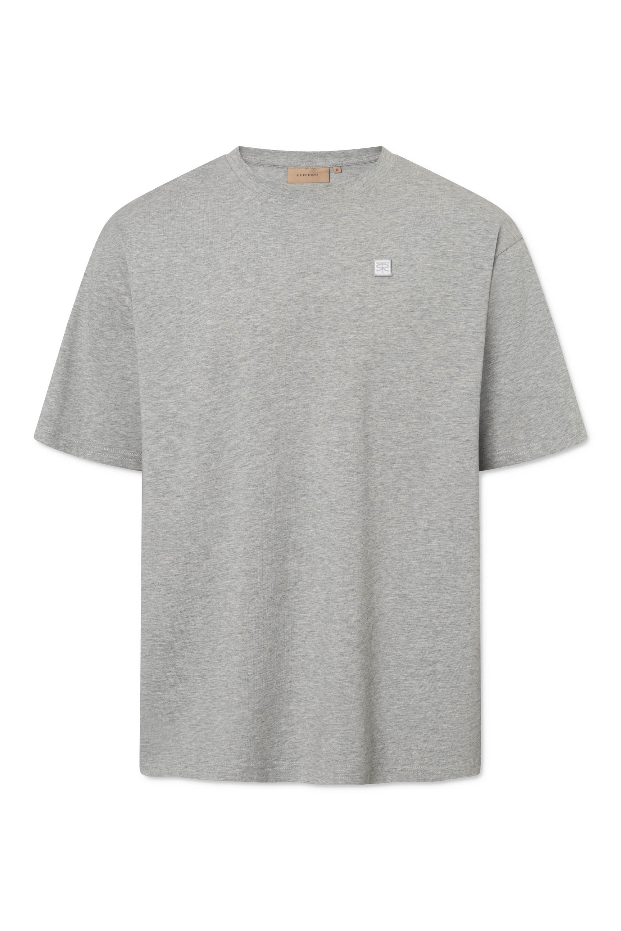 Rue de Tokyo THOMAS COTTON JERSEY T-Shirts GREY MELANGE