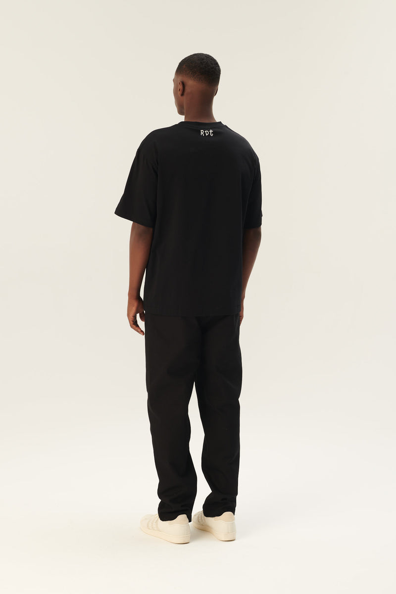Rue de Tokyo THOPER MOOMIN COTTON JERSEY T-SHIRTS BLACK OFF WHITE PRINT