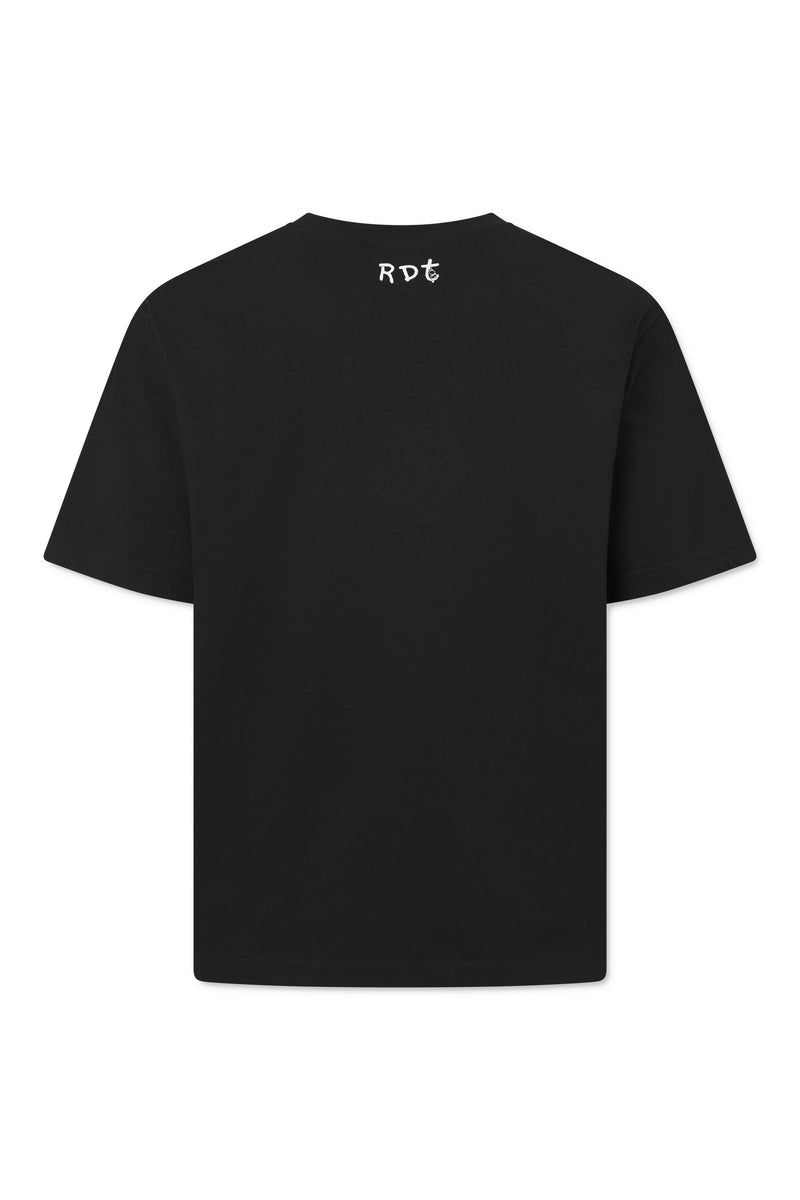 Rue de Tokyo THOPER MOOMIN COTTON JERSEY T-SHIRTS BLACK OFF WHITE PRINT