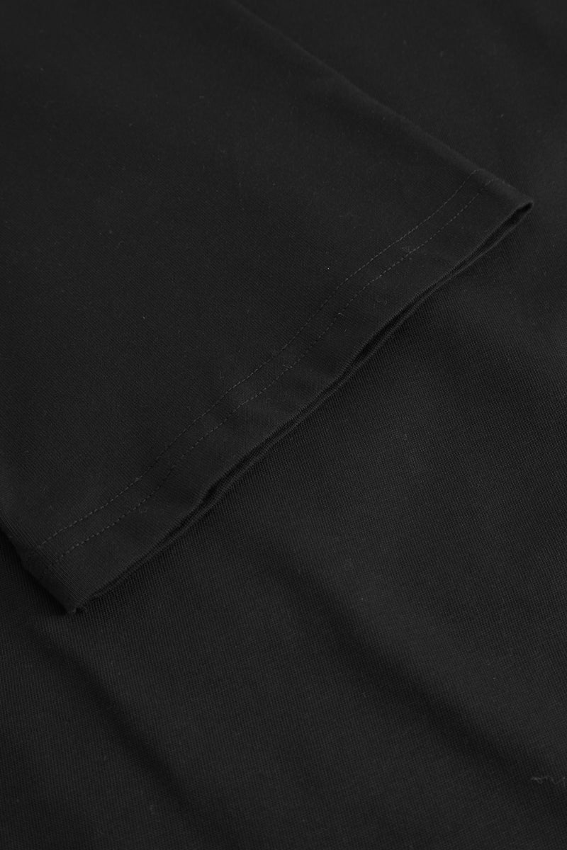 Rue de Tokyo TIBOR LIGHT JERSEY T-SHIRTS BLACK OFF WHITE PRINT