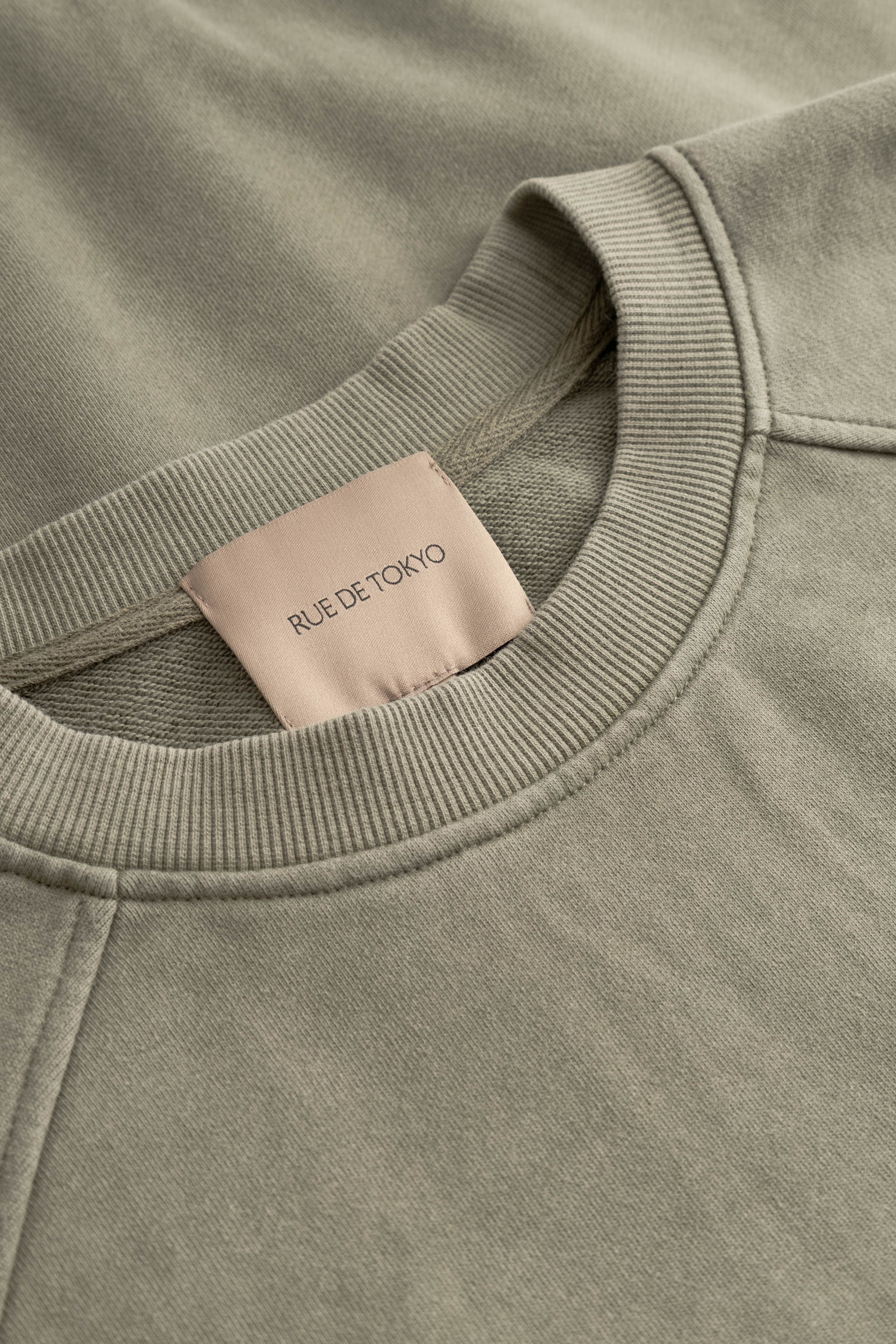 Rue de Tokyo TILLY HEAVY JERSEY COTTON T-Shirts FADED SAGE GREEN