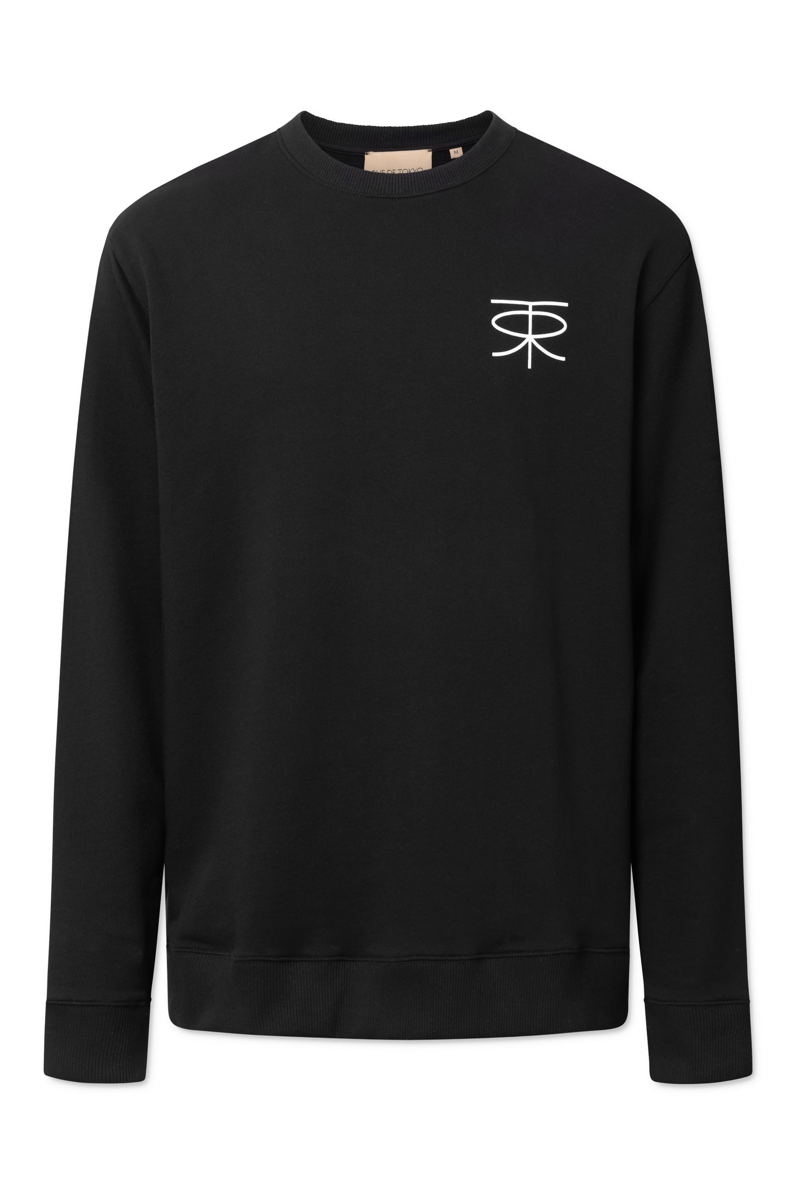 TIM MONOGRAM ORGANIC HEAVY JRSY BLACK WITH OFF WHITE LOGO Rue De Tokyo