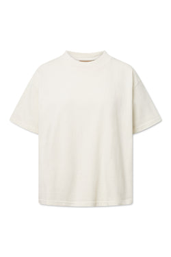 Rue de Tokyo TORA GARMENT DYED LIGHT JERSEY T-SHIRTS PARCHMENT WHITE