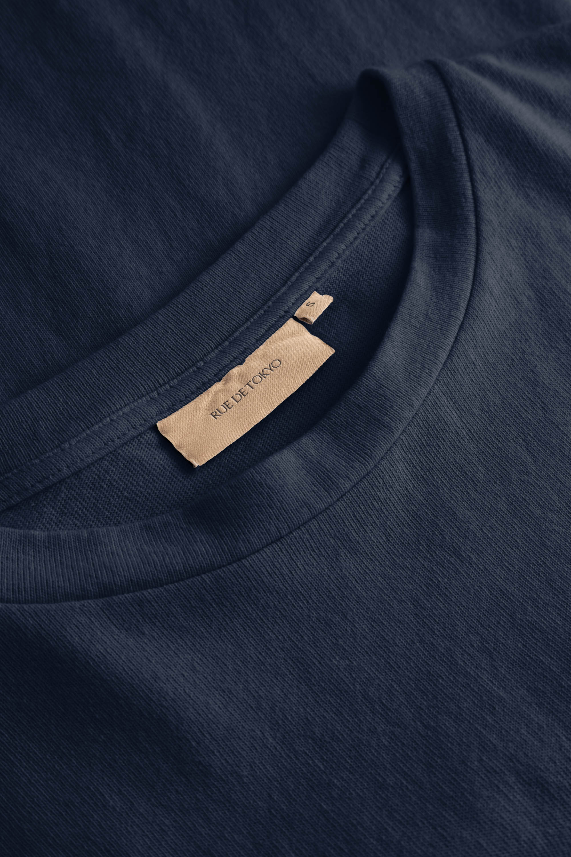 Rue de Tokyo TORA LIGHT GMTD JERSEY T-Shirts NAVY