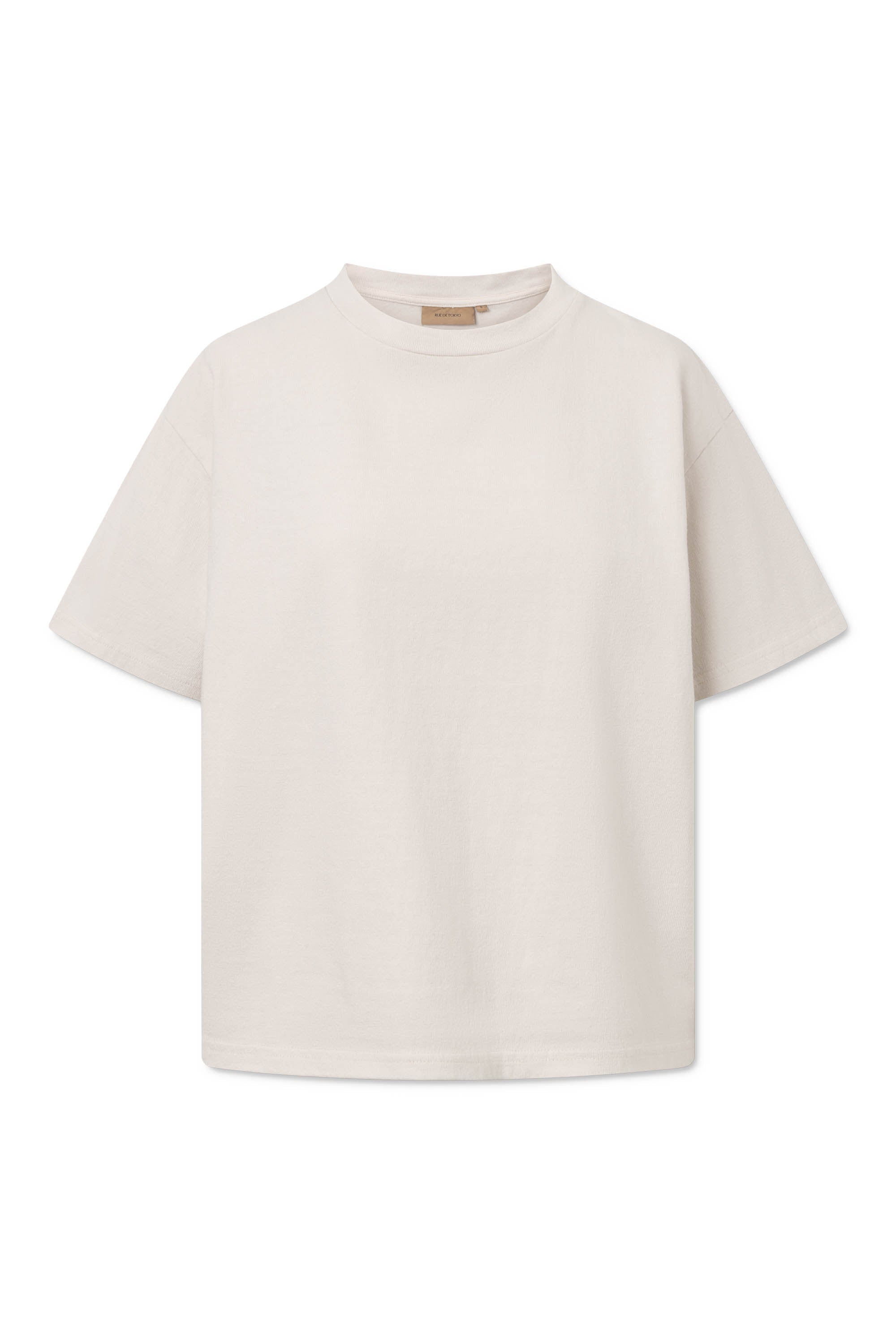 Rue de Tokyo TORA LIGHT GMTD JERSEY T-Shirts PARCHMENT WHITE