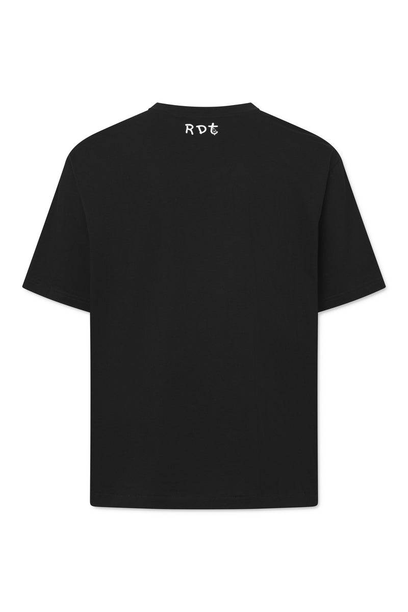 Rue de Tokyo TOYO MOOMIN COTTON JERSEY T-SHIRTS BLACK OFF WHITE PRINT