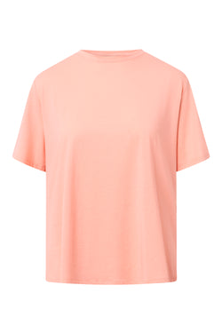 Rue de Tokyo TRISH LIGHT COTTON JERSEY T-SHIRTS PEACH