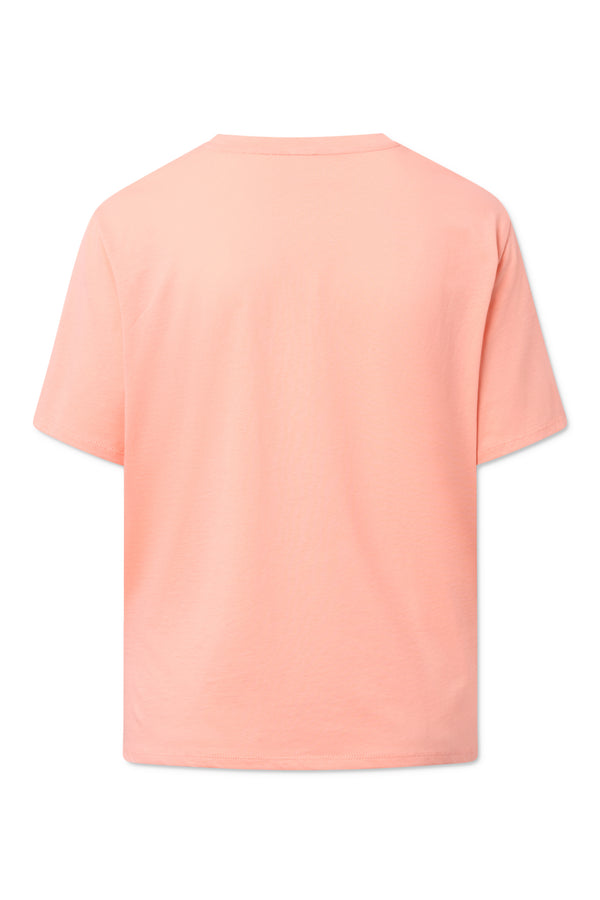 Rue de Tokyo TRISH LIGHT COTTON JERSEY T-SHIRTS PEACH