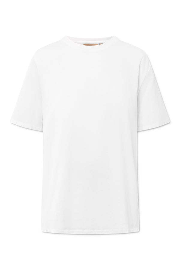 Rue de Tokyo TRISH LIGHT COTTON JERSEY T-SHIRTS WHITE