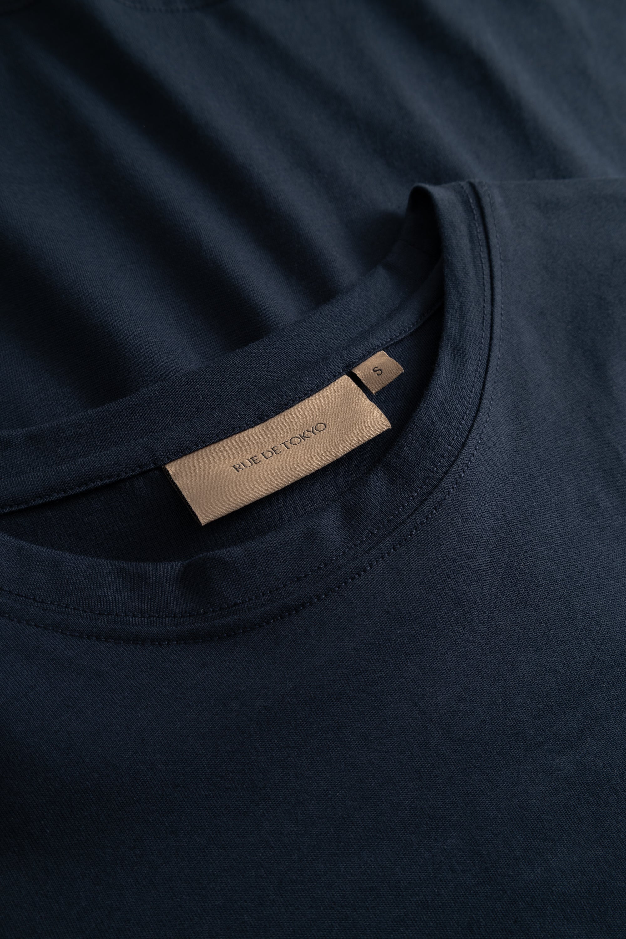 Rue de Tokyo TRISH LIGHT COTTON JERSEY T-Shirts NAVY