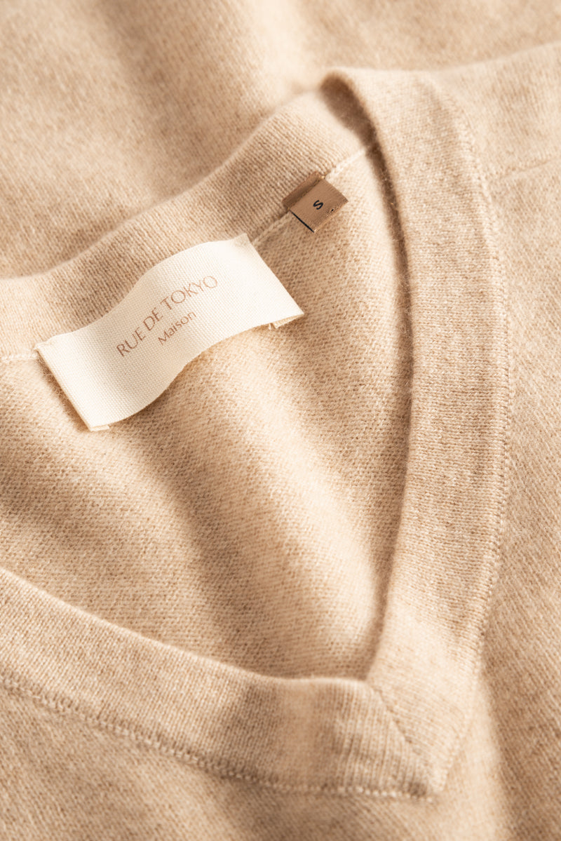 Rue de Tokyo KARIN CASHMERE KNIT JUTE SWEATER JUTE CR-080