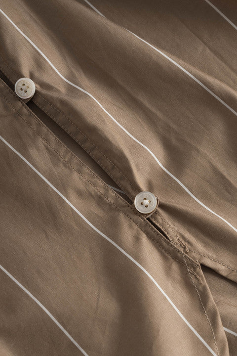 Rue de Tokyo SHELBY SHIRT BROWN STRIPE SHIRTS BROWN STRIPE